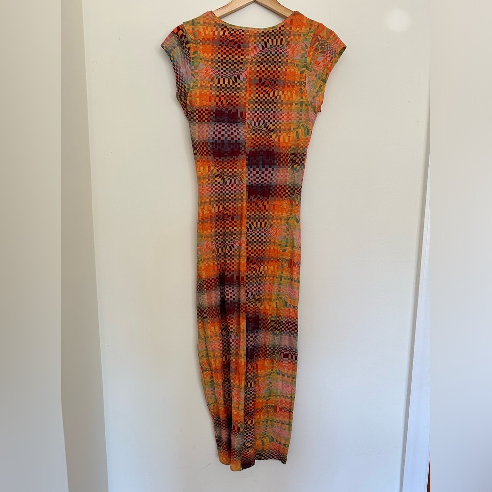 Paloma Wool Orange and Purple Midi Dress - Picture 5 of 5